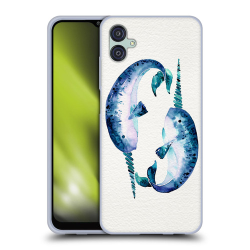 Cat Coquillette Sea Blue Narwhals Soft Gel Case for Samsung Galaxy M04 5G / A04e