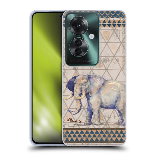 Paul Brent Animals Tribal Elephant Soft Gel Case for OPPO Reno11 F 5G / F25 Pro 5G