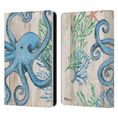 Paul Brent Coastal Sealife Leather Book Wallet Case Cover For Amazon Kindle Paperwhite 5 (2021)