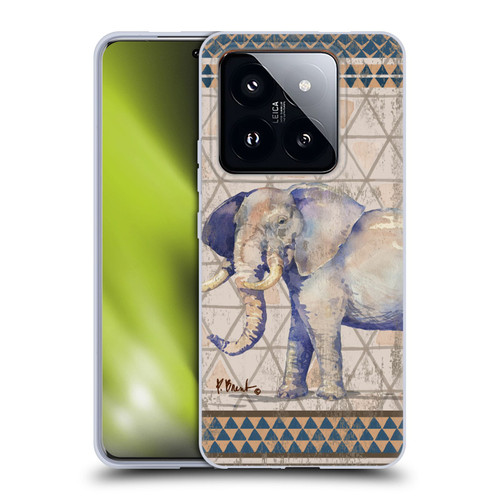 Paul Brent Animals Tribal Elephant Soft Gel Case for Xiaomi 14 Pro
