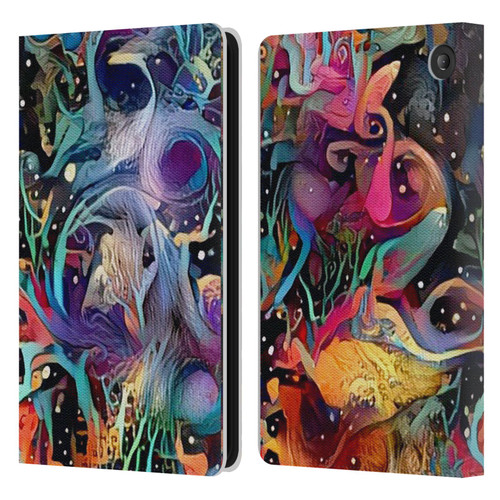 Cosmo18 Jupiter Fantasy Decorative Leather Book Wallet Case Cover For Amazon Fire 7 2022