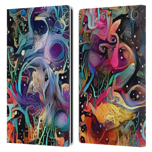 Cosmo18 Jupiter Fantasy Decorative Leather Book Wallet Case Cover For Amazon Fire Max 11 2023