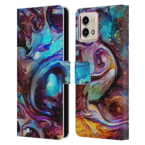 Cosmo18 Jupiter Fantasy Indigo Leather Book Wallet Case Cover For Motorola Moto G Stylus 5G 2023