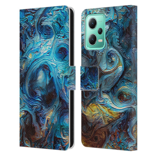 Cosmo18 Jupiter Fantasy Blue Leather Book Wallet Case Cover For Xiaomi Redmi Note 12 5G