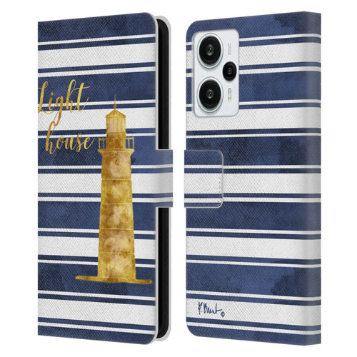 Paul Brent Nautical Lighthouse Leather Book Wallet Case Cover For Xiaomi Redmi Note 12T