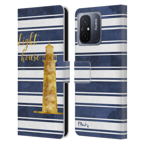 Paul Brent Nautical Lighthouse Leather Book Wallet Case Cover For Xiaomi Redmi 12C