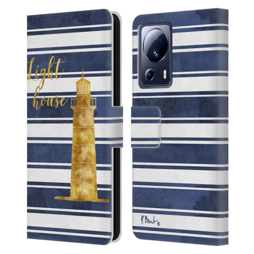 Paul Brent Nautical Lighthouse Leather Book Wallet Case Cover For Xiaomi 13 Lite 5G