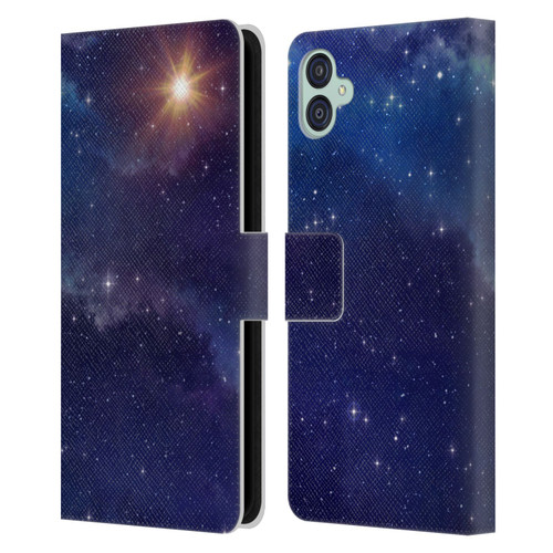 Cosmo18 Space 2 Shine Leather Book Wallet Case Cover For Samsung Galaxy M04 5G / A04e