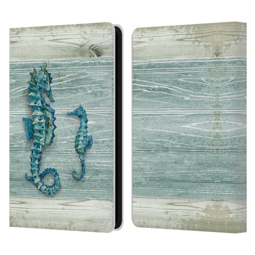 Paul Brent Sea Creatures Seahorse Leather Book Wallet Case Cover For Amazon Kindle Paperwhite 5 (2021)