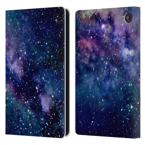 Cosmo18 Space Milky Way Leather Book Wallet Case Cover For Amazon Fire 7 2022