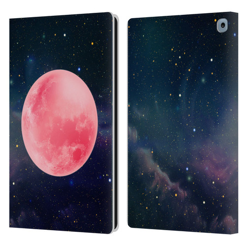 Cosmo18 Space Pink Moon Leather Book Wallet Case Cover For Amazon Fire HD 10 / Plus 2021