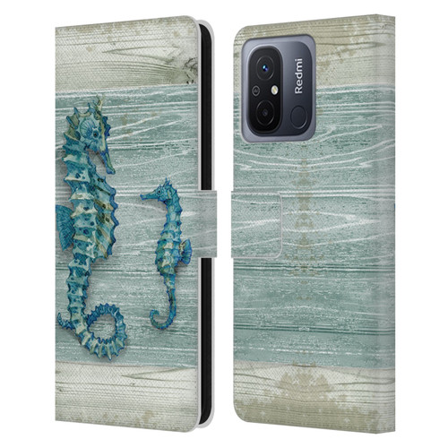 Paul Brent Sea Creatures Seahorse Leather Book Wallet Case Cover For Xiaomi Redmi 12C
