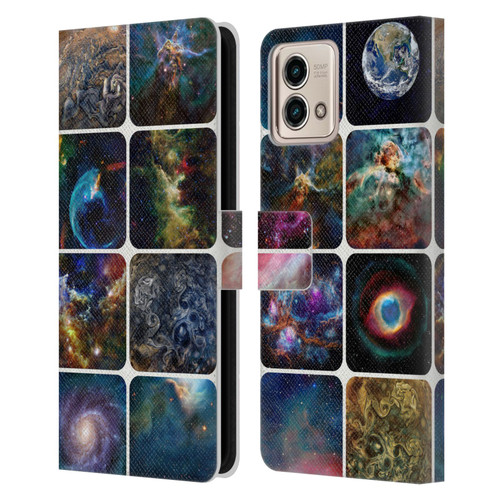 Cosmo18 Space The Amazing Universe Leather Book Wallet Case Cover For Motorola Moto G Stylus 5G 2023