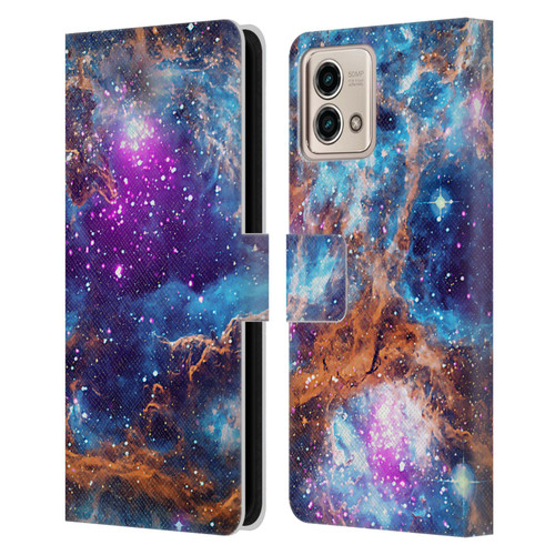 Cosmo18 Space Lobster Nebula Leather Book Wallet Case Cover For Motorola Moto G Stylus 5G 2023