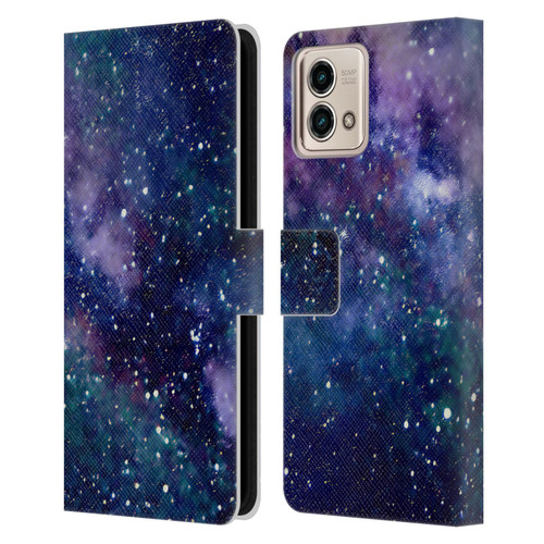 Cosmo18 Space Milky Way Leather Book Wallet Case Cover For Motorola Moto G Stylus 5G 2023