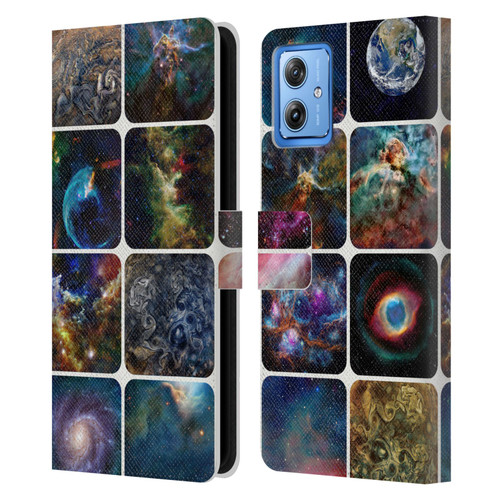 Cosmo18 Space The Amazing Universe Leather Book Wallet Case Cover For Motorola Moto G54 5G