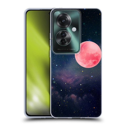 Cosmo18 Space Pink Moon Soft Gel Case for OPPO Reno11 F 5G / F25 Pro 5G