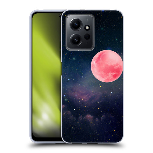 Cosmo18 Space Pink Moon Soft Gel Case for Xiaomi Redmi Note 12 4G