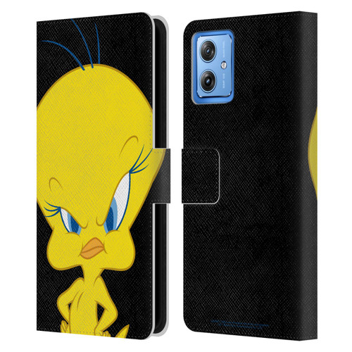 Looney Tunes Characters Tweety Leather Book Wallet Case Cover For Motorola Moto G54 5G