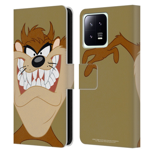 Looney Tunes Characters Tasmanian Devil Leather Book Wallet Case Cover For Xiaomi 13 5G