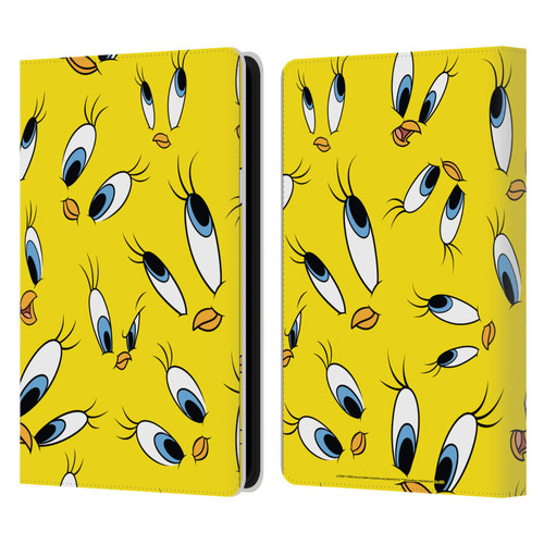 Looney Tunes Patterns Tweety Leather Book Wallet Case Cover For Amazon Kindle Paperwhite 5 (2021)