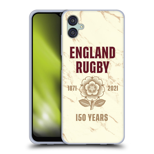 England Rugby Union 150th Anniversary Marble Soft Gel Case for Samsung Galaxy M04 5G / A04e