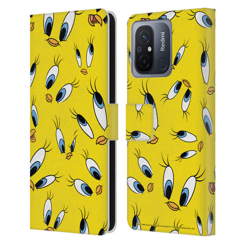 Looney Tunes Patterns Tweety Leather Book Wallet Case Cover For Xiaomi Redmi 12C
