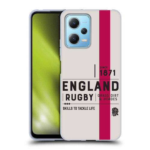 England Rugby Union History Since 1871 Soft Gel Case for Xiaomi Redmi Note 12 5G