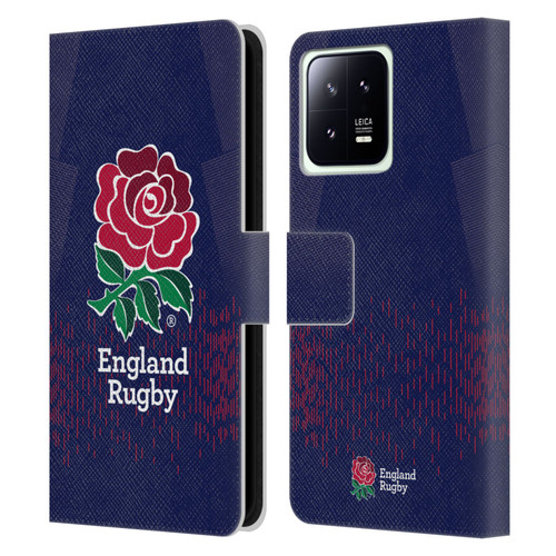 England Rugby Union 2023/24 Crest Kit Away Leather Book Wallet Case Cover For Xiaomi 13 5G
