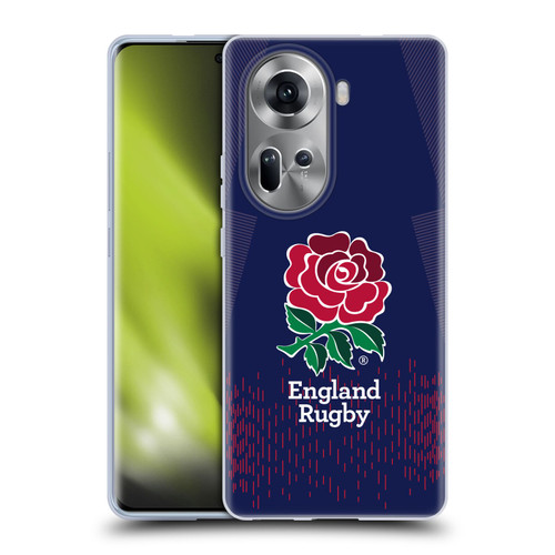 England Rugby Union 2023/24 Crest Kit Away Soft Gel Case for OPPO Reno11