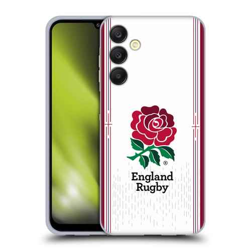 England Rugby Union 2023/24 Crest Kit Home Soft Gel Case for Samsung Galaxy A25 5G