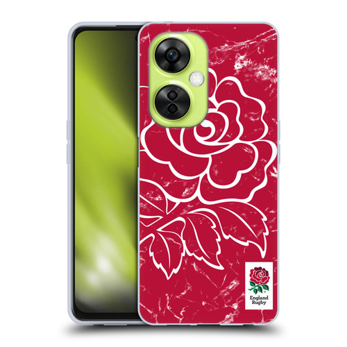 England Rugby Union Marble Red Soft Gel Case for OnePlus Nord CE 3 Lite 5G