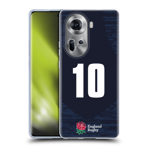 England Rugby Union 2020/21 Players Away Kit Position 10 Soft Gel Case for OPPO Reno11