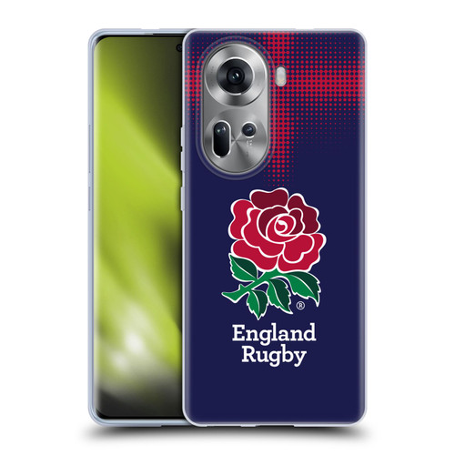 England Rugby Union 2016/17 The Rose Alternate Kit Soft Gel Case for OPPO Reno11