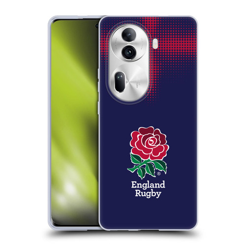 England Rugby Union 2016/17 The Rose Alternate Kit Soft Gel Case for OPPO Reno11 Pro