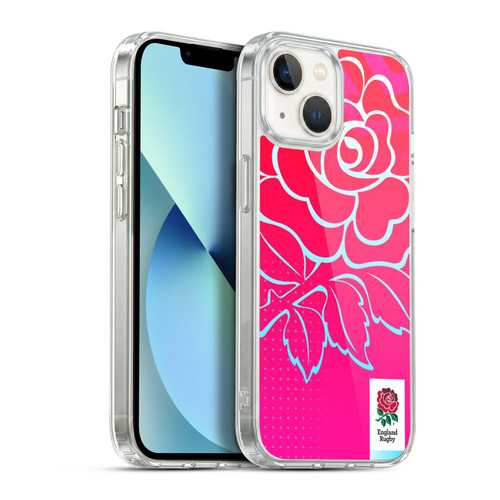 England Rugby Union This Rose Means Everything Oversized Logo Soft Gel Case for Apple iPhone 13