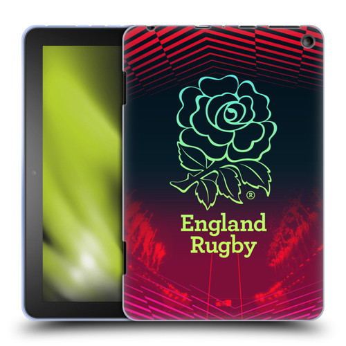 England Rugby Union This Rose Means Everything Logo in Red Soft Gel Case for Amazon Fire HD 8/Fire HD 8 Plus 2020