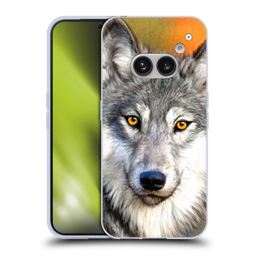 Aimee Stewart Animals Autumn Wolf Soft Gel Case for Nothing Phone (2a)