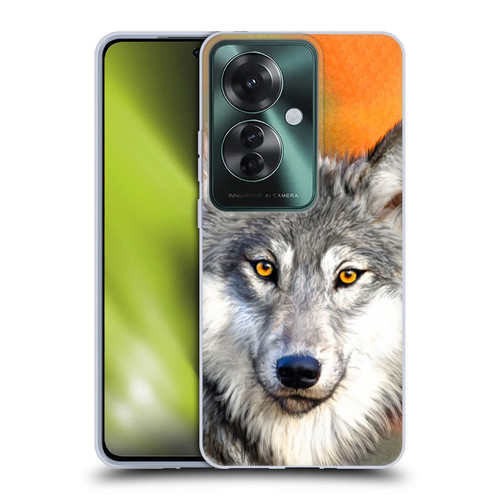 Aimee Stewart Animals Autumn Wolf Soft Gel Case for OPPO Reno11 F 5G / F25 Pro 5G