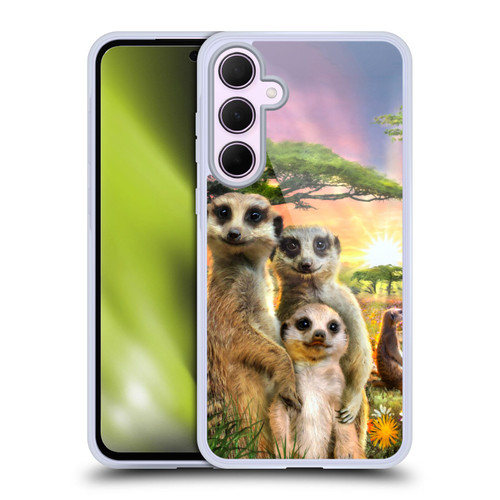 Aimee Stewart Animals Meerkats Soft Gel Case for Samsung Galaxy A35 5G