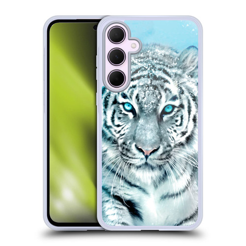 Aimee Stewart Animals White Tiger Soft Gel Case for Samsung Galaxy A35 5G