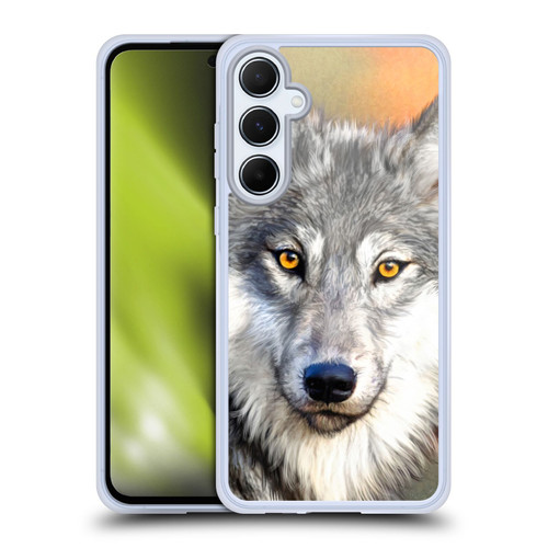 Aimee Stewart Animals Autumn Wolf Soft Gel Case for Samsung Galaxy A55 5G