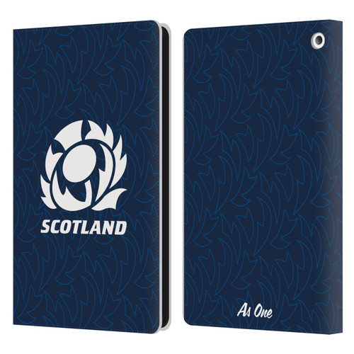 Scotland Rugby Graphics Pattern Leather Book Wallet Case Cover For Amazon Fire HD 8/Fire HD 8 Plus 2020