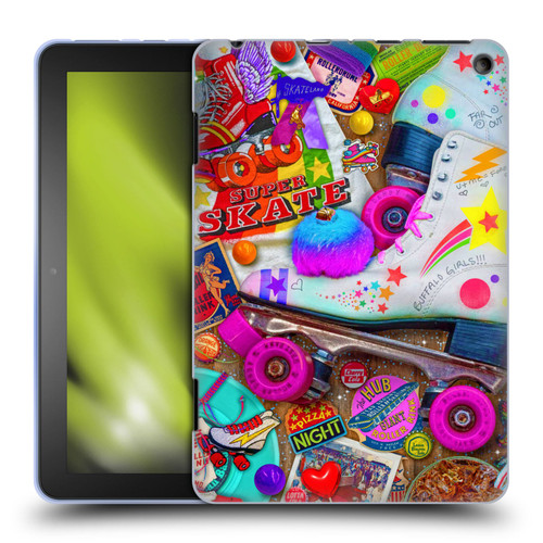 Aimee Stewart Colourful Sweets Skate Night Soft Gel Case for Amazon Fire HD 8/Fire HD 8 Plus 2020