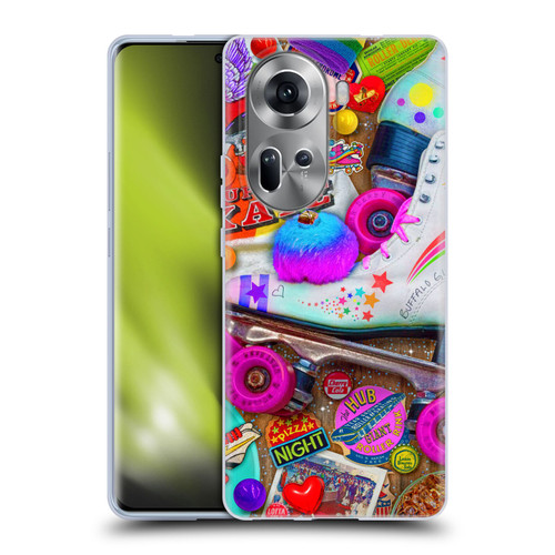 Aimee Stewart Colourful Sweets Skate Night Soft Gel Case for OPPO Reno11