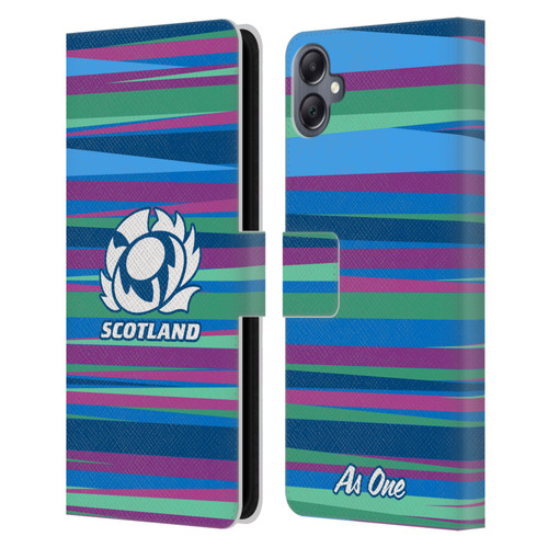 Scotland Rugby Graphics Training Pattern Leather Book Wallet Case Cover For Samsung Galaxy A05