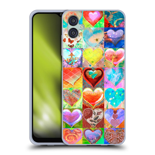 Aimee Stewart Colourful Sweets Hearts Grid Soft Gel Case for Samsung Galaxy M04 5G / A04e