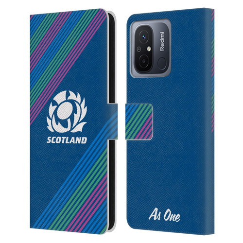 Scotland Rugby Graphics Stripes Leather Book Wallet Case Cover For Xiaomi Redmi 12C