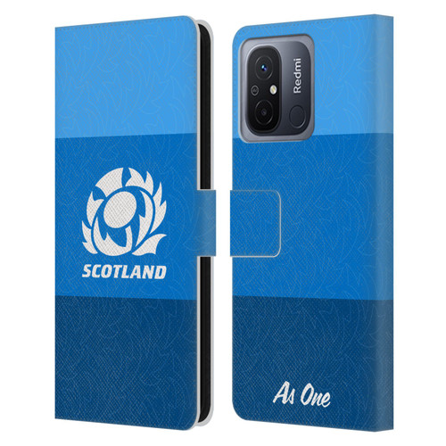 Scotland Rugby Graphics Stripes Pattern Leather Book Wallet Case Cover For Xiaomi Redmi 12C
