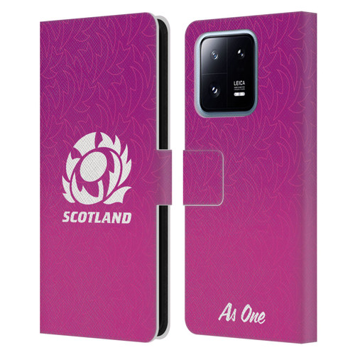 Scotland Rugby Graphics Gradient Pattern Leather Book Wallet Case Cover For Xiaomi 13 Pro 5G